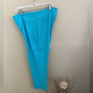 Peck & Peck Blue cropped Pants